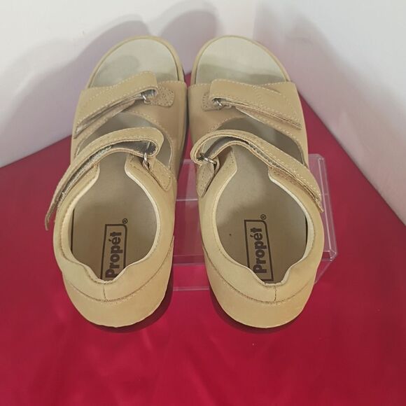 Propet Womens SZ 7 W0089 Pedic Walker Sandal Leather Tan. Condition is Pre-owned - Picture 5 of 7